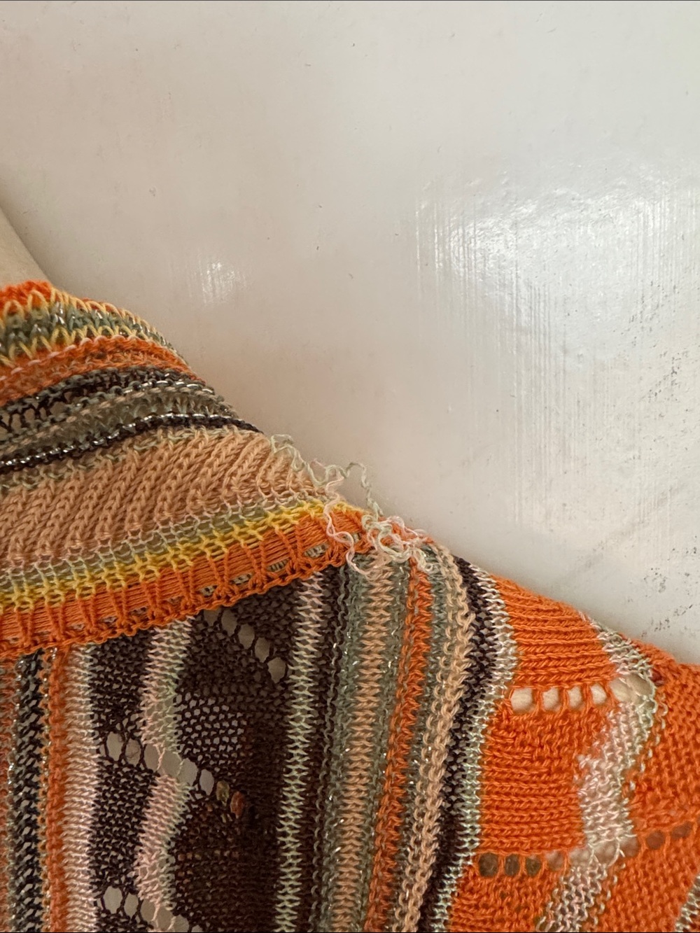Missoni Striped Sleeveless Maxi Dress in Orange, Yellow, Cream - Picture 8 of 13